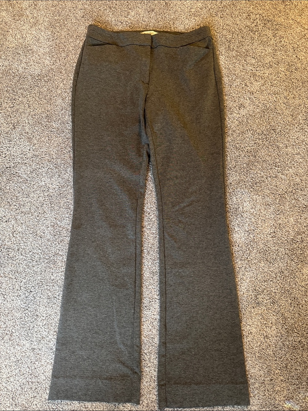White House Black Market Charcoal Knit boot cut Pants